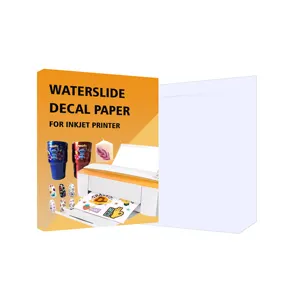 Ceramic Custom 20 Sheets Water Slide Decal Transfer Printing Paper Transparent A4 Waterslide Sheet For Inkjet/Laser Printer