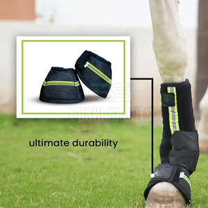 Flexible Performance Horse Bell Boots Featuring Soft Padding And High Quality Horse Bell Boots For Riding Comfort - Product Image 2