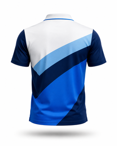 เสื้อโปโลซับลิเมชั่นแบบกำหนดเองสำหรับผู้ชาย เสื้อโปโลสำหรับเล่นกอล์ฟ แห้งเร็ว ระบายเหงื่อได้ดี ชุดกีฬา ชุดยูนิฟอร์มบริษัท ชุดทีม - Product Image 2