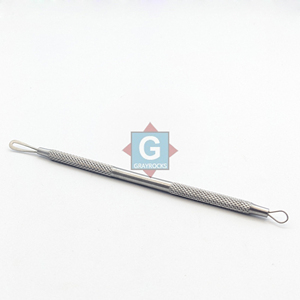 Extractor de Puntos Negros y Espinillas de Acero Inoxidable, Herramienta para Eliminar Granos, OEM ODM Gray Rocks GE-7777-38 - Product Image 3