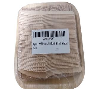 Ensemble de vaisselle biodégradable jetable écologique de 8 9 10 et 12 pouces, assiettes et bols à riz pour l'emballage alimentaire - Product Image 1