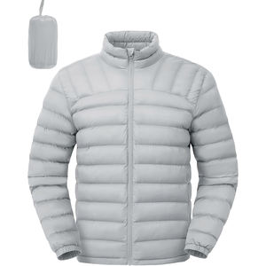 FINER THREADS Custom Puffer <b>Jacket</b> Bubble Coat Nylon Thick Cotton Padded Winter Parka Quick Dry & Breathable <b>Packable</b> Men Women - Product Image 5