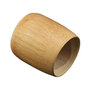 Natural Bamboo Fiber <b>Cup</b> Set Eco-Friendly Disposable <b>100ml</b> Drinkware with <b>Cup</b> Holder Made in Vietnam - Product Image 1