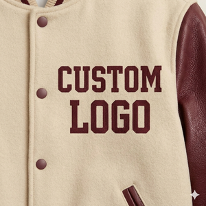 Wholesale <b>Men</b> Embroidered Varsity OEM Custom Logo Stand Collar Front <b>Long</b> Sleeves Casual <b>Jacket</b> for <b>Men</b> Top Selling - Product Image 6
