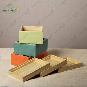 Caja de Bambú Prensado, Caja de Almacenamiento de Bambú Ecológica para el Hogar, Cocina, Baño, Hotel y Embalaje Premium - Product Image 4