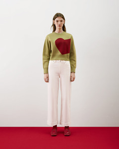 Jean en denim tricoté foncé 100 % coton de haute qualité pour femme, taille mi-haute, coupe droite, décontracté, imperméable, simple, idéal pour l'hiver - Product Image 3