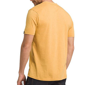 Camiseta de Alta Calidad para Hombre, Cuello en V, Personalizada, 100% Algodón, Antiarrugas, Secado Rápido, Ropa Deportiva OEM - Product Image 2