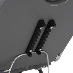 Sillón de Pedicura Grande de Hierro en Cuero Sintético Gris (100% PVC) - Product Image 6