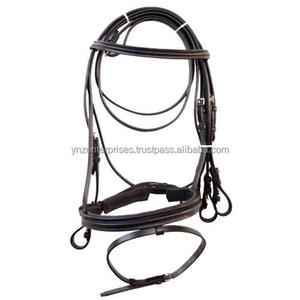Juego de bridas occidentales de alta calidad Premium para deportes de equitación Logotipo personalizado Halter Headstall Riendas Cuero Premium - Product Image 1