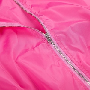 Women's Pink Yellow <b>White</b> Striped <b>2</b> <b>Piece</b> Full Sleeve Zipper Sporty Hooded Pocket Loose Fit Tracksuit Set Breathable Knitted - Product Image 6