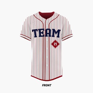 Camiseta de Béisbol Sublimada a la Moda, Diseño Personalizado, Impresión Completa, Transpirable, Estilo Hip Hop para EE. UU. - Product Image 4