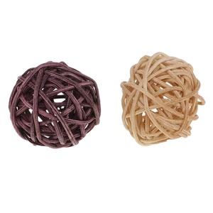 หวายหวายทรงกลมขนาด5ซม. เครื่องประดับเถาวัลย์แขวนสีทองสำหรับต้นคริสต์มาสผนังประตูบ้านสำนักงานคาเฟ่ร้านอาหารงานปาร์ตี้ - Product Image 1