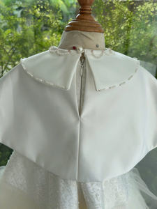 Robes de demoiselle d'honneur blanches, baptême, broderie, soirée, occasion spéciale, couture pour enfants faite à la main, vente en gros - Rosemary - Product Image 5