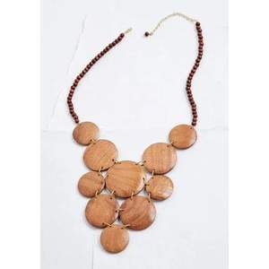 Handmade Luxury Women's Wooden Cross Necklace Sustainable Fashion Accessory From Bamboo and Wood <b>Crafts</b> - Product Image 5