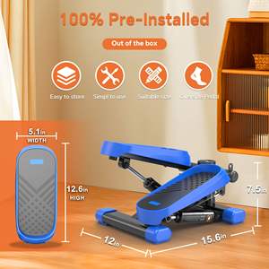 สเต็ปเปอร์ขนาดเล็กจุ330LBS ออกกำลังกายที่บ้านสำนักงานพร้อมสายต้านทานและจอ LCD - Product Image 4