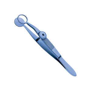 Pinces à chalazion en acier inoxydable – Pinces ophtalmiques de 20 mm avec plaque supérieure recouverte de bleu – Instruments ophtalmiques en gros - Product Image 1