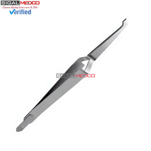 Pinzas de Ortodoncia de Acero Inoxidable Alemán de 5 Pulgadas con Puntas Serradas para Colocación Precisa de Brackets de Adhesión Directa Dental - Product Image 6