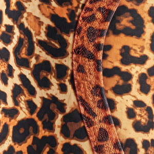 Manchon de compression en néoprène 7 mm pour genou, personnalisable par sublimation, motif léopard, pour haltérophilie et pompes, protège-genoux et coudes - Product Image 4