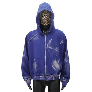 Sweatshirts zippés personnalisés de haute qualité en coton éponge français sweat à capuche unisexe - Product Image 1