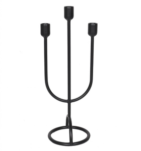 Vente en gros de bougies murales en métal noir au design admirable support pour la maison et les fêtes bougeoirs muraux - Product Image 2