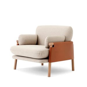 Silla de madera de teca premium, silla de comedor de madera maciza con cuero PU para restaurante, hotel y uso comercial en reuniones. - Product Image 1