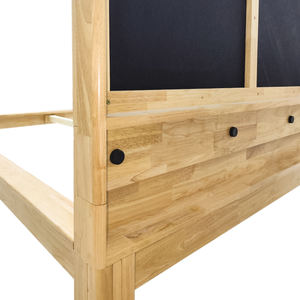 Cadre de lit plateforme en bois d'hévéa avec menuiserie japonaise, taille et couleur personnalisées, lit en bois massif OEM/ODM Vietnam - Product Image 5