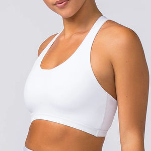 Top Deportivo Corto para Yoga y Ejercicio, con Logotipo Personalizado OEM, de Secado Rápido, Espalda Cruzada, Diseño Básico, para Mujer, Marca Maanify - Product Image 2