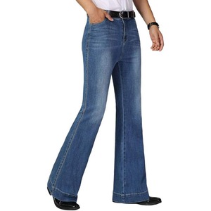 Jeans acampanados para hombre con logo personalizado, pantalones vaqueros clásicos de estilo urbano, pantalones de mezclilla de buena calidad y cómodos para hombre - Product Image 6