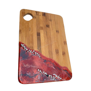 Tabla de cortar de madera y resina epoxi de gran venta 2026, bandeja de servir hecha a mano para cocina, diseño 3D Océano, venta al por mayor desde Vietnam - Product Image 2