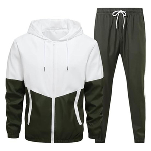 <b>Men's</b> <b>Lightweight</b> Gray Tracksuit Set Full Sleeve Zipper <b>Jacket</b> Pants Solid Color Breathable Sporty Style Spring Wear - Product Image 6