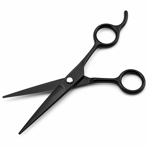 Professional 7.0 Inch <b>Black</b> <b>Titanium</b> Hair Cutting Scissors Premium Barber & Salon Shears - Product Image 2