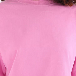 Conjunto de Ropa de Casa de Punto Rosa para Mujer, Sudadera de Cuello Redondo y Manga Larga con Pantalones Cortos, Algodón Suave, Ropa de Verano - Product Image 5