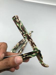 Camo Printed Manual Wood Handle Stainless Steel <b>Single</b> <b>Blade</b> Men's Shaving <b>Razor</b> with Superb Quality at Factory Rate Sale - Product Image 3
