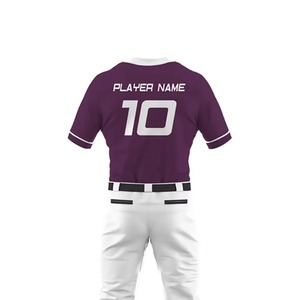 Professional 220GSM Polyester Sublimation Printed Baseball Jersey Breathable Quick Dry Team Uniforms Custom Design Team Sports - Product Image 4
