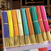 Bâtons d'encens naturels parfumés à la bergamote brute, en vrac, 28 cm, bois aromatique