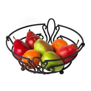 Corbeille à fruits en métal d'inspiration industrielle, idéale pour la décoration de cuisine urbaine et le rangement efficace des fruits sur comptoir - Product Image 6