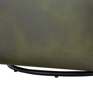 Poltrona Girevole Ardena in Ecopelle Verde Felce, Elegante Arredo per Soggiorno - Product Image 6