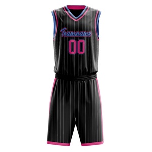 Uniforme de Baloncesto Elite Negro y Rosa, Jersey y Pantalones Cortos de Poliéster Premium, Logotipo Personalizado, Ropa de Equipo, Proveedor Mayorista OEM - Product Image 4