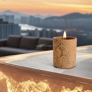 Bán Buôn 10Oz Hiện Đại Rỗng Thô Xi Măng Nến Tàu Nồi Container <span class=keywords><strong>Handmade</strong></span> Sang Trọng Người Bạn Đời Bê Tông Nến Jar Chủ - Product Image 5