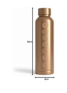 Premium <b>Copper</b> Water <b>Bottle</b> Engraved Chakra Design <b>Drinking</b> <b>Bottle</b> for Healthy Water Storage - Product Image 2