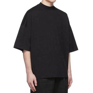 เสื้อยืดแบบเปิดไหล่สำหรับผู้ชายเสื้อยืดผ้าใยไผ่แบบ100% แห้งเร็ว350กรัมทรงพอดีตัว - Product Image 5
