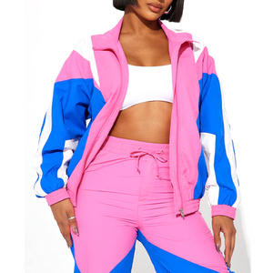 Conjunto Deportivo de 2 Piezas para Mujer, Chaqueta Cortavientos de Nailon, Forro de Malla Ligero, Impermeable y Transpirable - Product Image 3