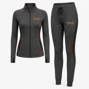 Ensemble de survêtement en coton épais deux pièces pour femme, pull à capuche oversize et pantalon de jogging uni, respirant - Product Image 6
