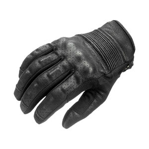 Guantes de Motocicleta para Invierno, Talla Grande, Protección de Nudillos de Fibra de Carbono, Agarre Antideslizante, Resistentes al Viento, Transpirables, Ligeros, de Cuero - Product Image 4