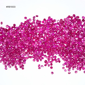 ทับทิมโมซัมบิกทรงกลม เกรด 3 คุณภาพพรีเมียม ขนาด 2 มม. น้ำหนัก 51.7 กะรัต (ล็อต) พลอยหลวม สีสดใส สำหรับทำเครื่องประดับ - Product Image 3