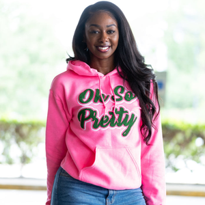 Sweat-shirt à capuche personnalisé rose et vert, à manches longues, en polaire, décontracté, tendance, avec imprimé graphique mignon, vêtements streetwear pour femmes - Product Image 1