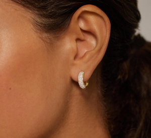 <b>Hoops</b> Earrings Diamond Earrings Gold and <b>Silver</b> Earrings Natural and Lab Grown Diamonds Earrings <b>Hoops</b> Fine Jewelry for Women - Product Image 4