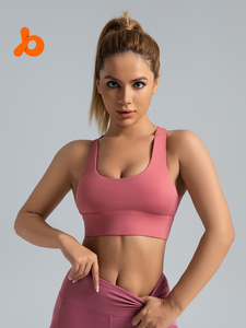 Top Deportivo de Yoga para Mujer, Alta Elasticidad, Transpirable, Antigolpes, con Relleno Extraíble, Diseño Estampado, Talla XL, Forro de Spandex - Product Image 2