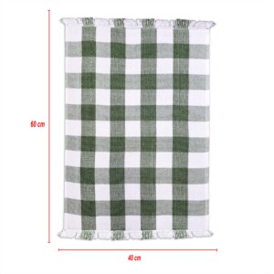 Serviettes de cuisine 100% coton OEM, rayées, teintes en fil, pour Noël, à prix abordable - Product Image 5
