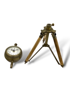 Modern Mechanical Projection <b>Radio</b> Desk <b>Clock</b> Nautical Wooden Tripod Stand Handcrafted Gift Item Calvin Handicrafts - Product Image 2